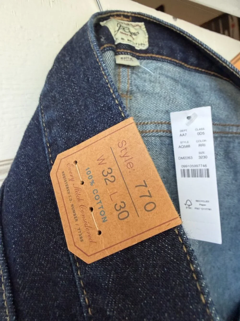 J. Crew 770 Jeans Dark Wash Denim NWT 32x30